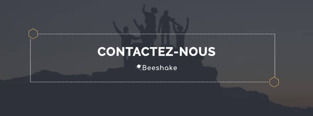 Beeshake banner: contact