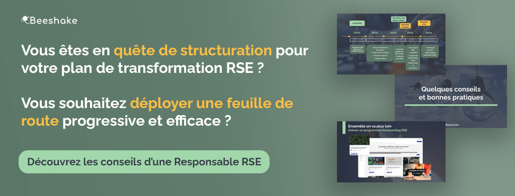 Bannière replay webinaire : échange avec une responsable RSE