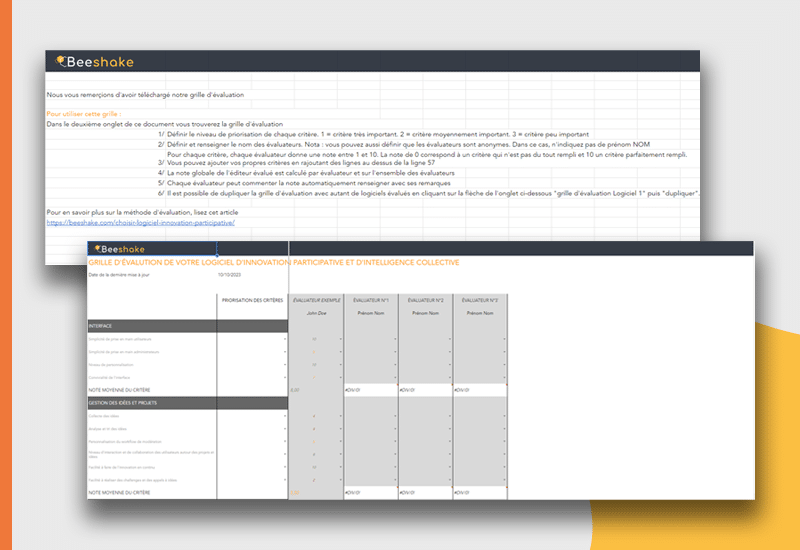 Téléchargement Grille d'évaluation d'un logiciel d'innovation participative - Visuel