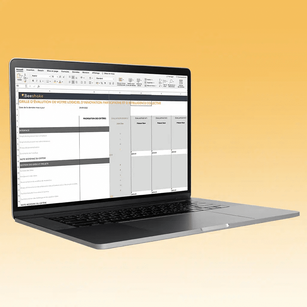 CHOIX D'UN LOGICIEL D'INNOVATION PARTICIPATIVE</br></br>La grille d'évaluation avec plus de 30 critères pour choisir le bon outil