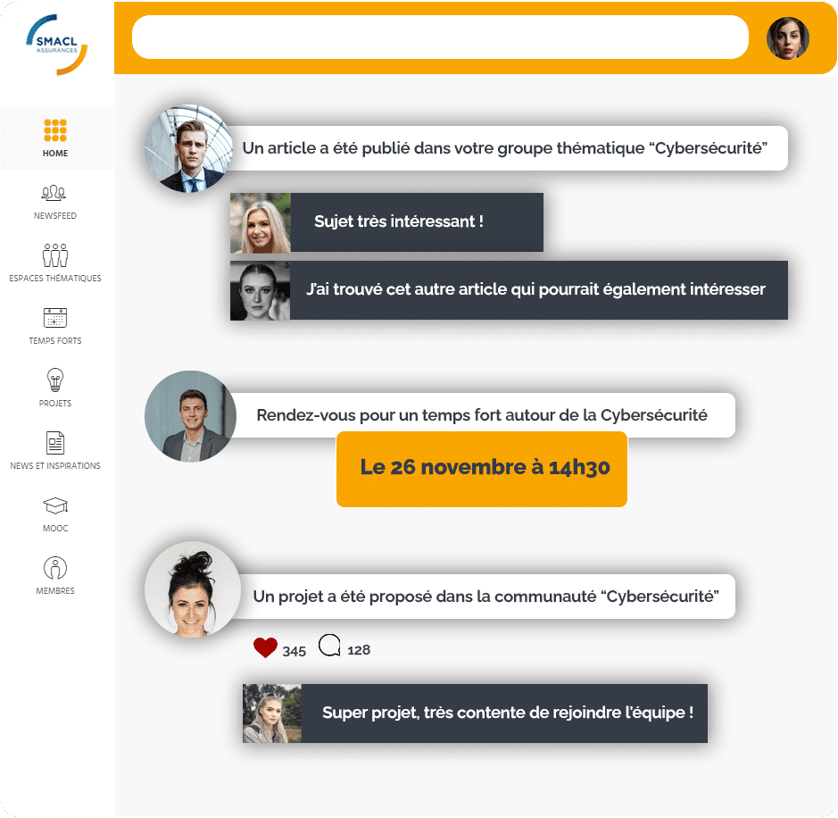 La plateforme d'intelligence collective pour animer vos communautés - SMACL Assurances
