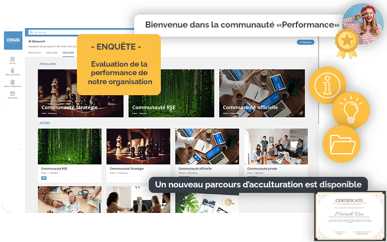 La plateforme d'intelligence collective pour animer vos communautés - Visuel Header