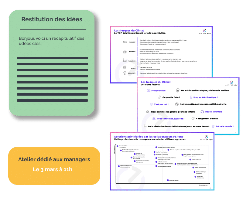 Partenariat RSE : ateliers d'idéation