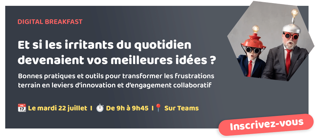 Bannière Webinaire - Transformer les irritants en levier d'innovation