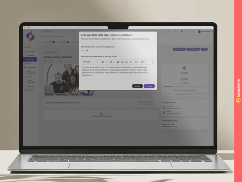 Feedback collaborateur : comment Beeshake transforme les retours d’expérience en levier stratégique