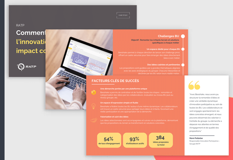 Cas Client RATP - visuel - déploiement de l'innovation participative à grande échelle