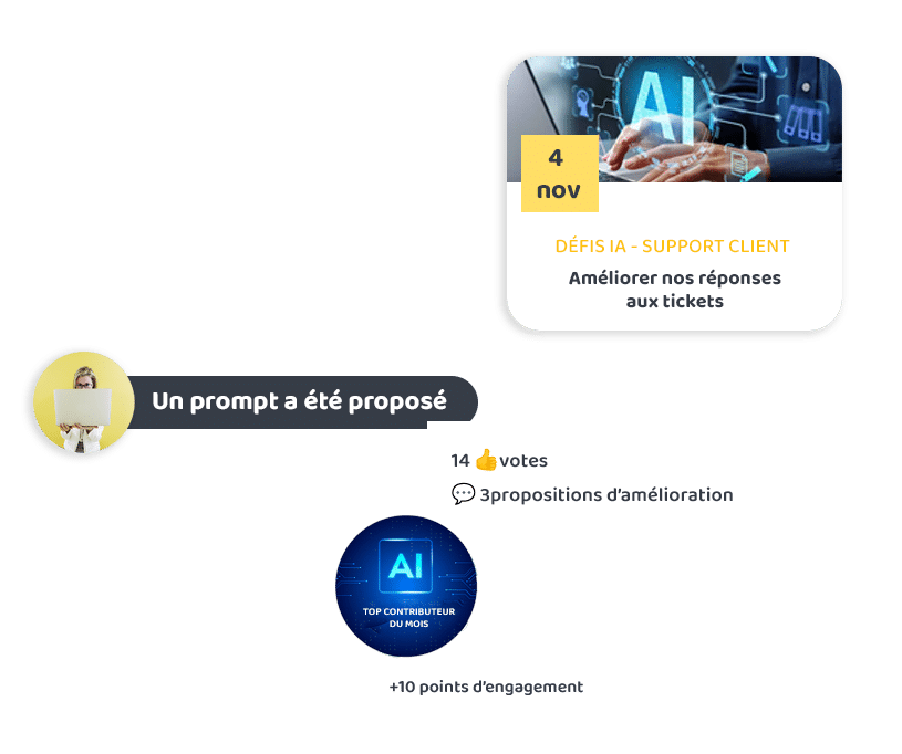 Adoption de l'IA générative en entreprise : Défis IA & prompthathons