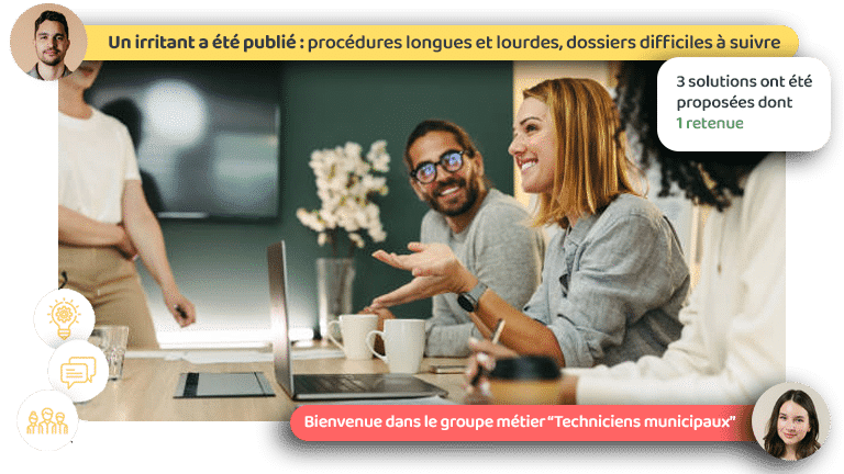 Plateforme d'intelligence collective pour le secteur public