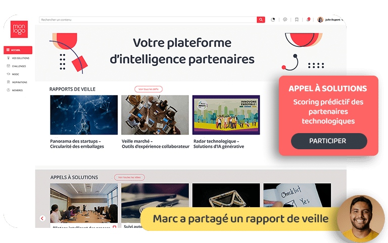 Plateforme de collaboration partenaires - Visuel Header