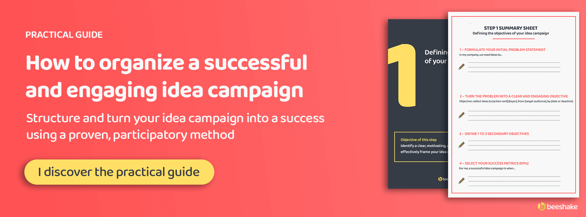 Banner Practical Guide Organize a call for ideas that unites