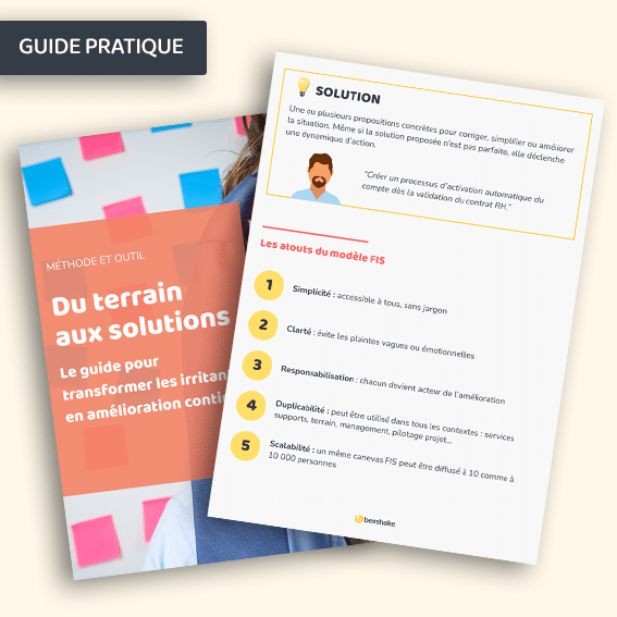 Contenus Pratiques - Ressources - Outil de remontée des irritants - Méthode FIS